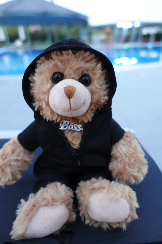 Ensemble noir à capuche